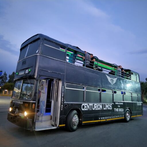 Premium 60-seater party bus for political campaigns across Gauteng