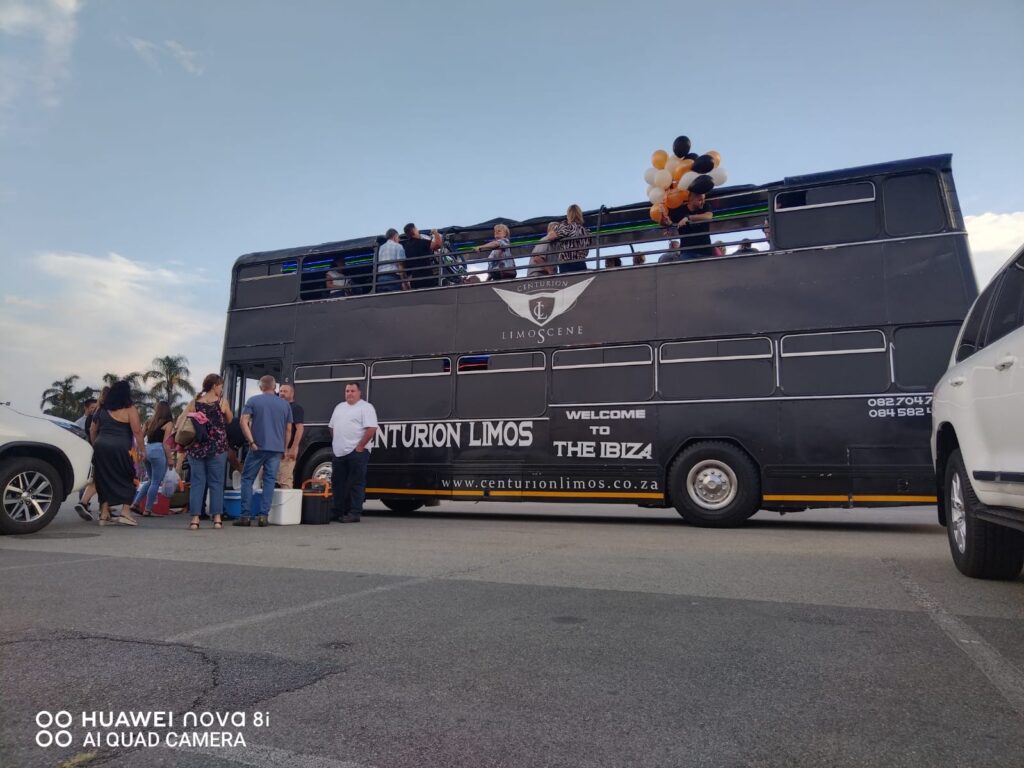 Night Out with Centurion Limos open top 60 seater