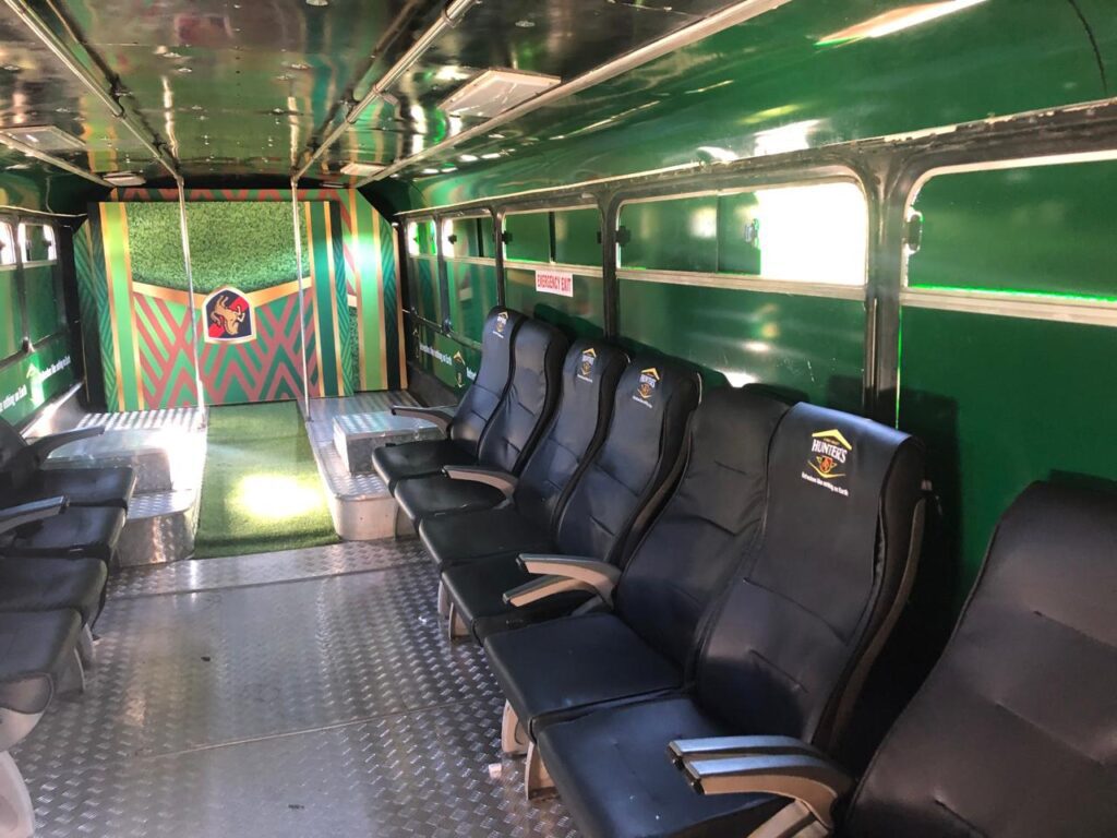 centurion Limos interior brand activation hunters