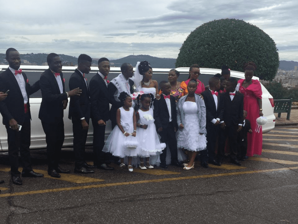 Centurion Limos Q7 wedding pic
